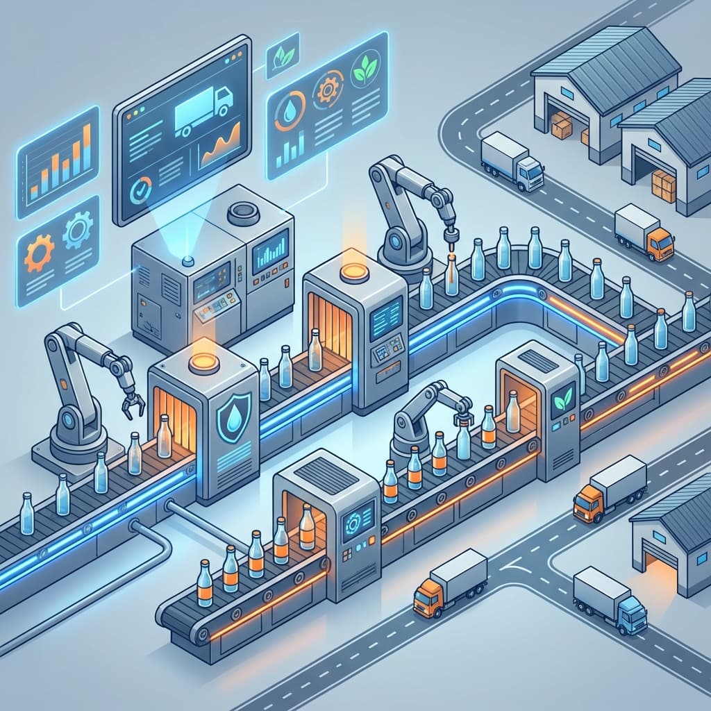 Food & Beverage industry illustration