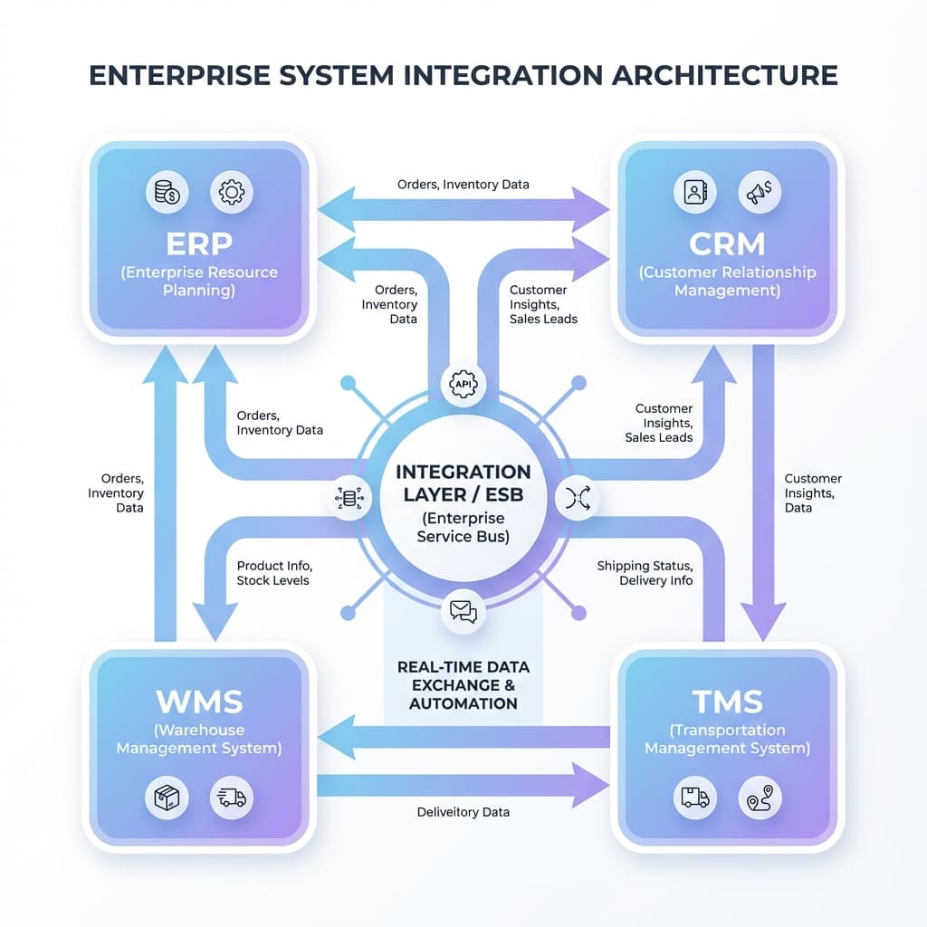 Enterprise integration architecture diagram